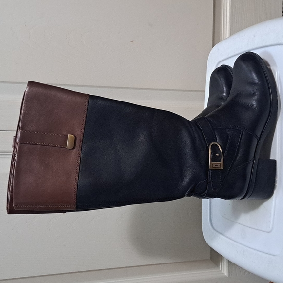 Bandolino Shoes - Bandolino "Baya" tall riding boots - genuine leather- women's 6.5 wide calf